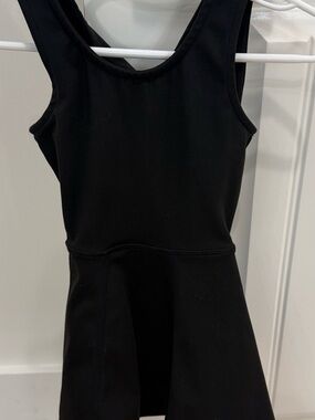 SweetHoney Black Sleeveless Skater Dress for Kids
